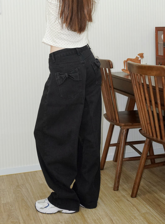 Black Oversized Jeans